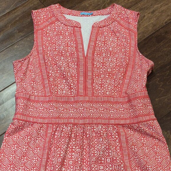 J. McLaughlin Red Lola Catalina Cloth Midi Dress SIZE XL - Picture 8 of 8